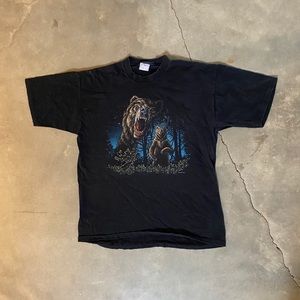 Vintage Grizzly Bear Nature Graphic T-Shirt